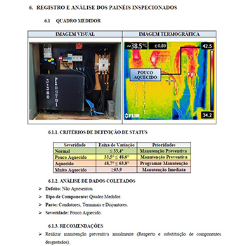 Laudo de termografia