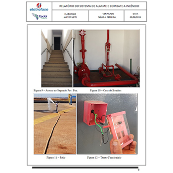 Laudo do corpo de bombeiros em Itápolis